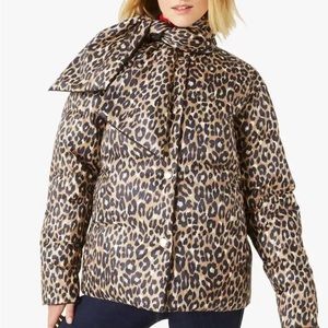 Kate spade reversible puffer coat with scarf size small